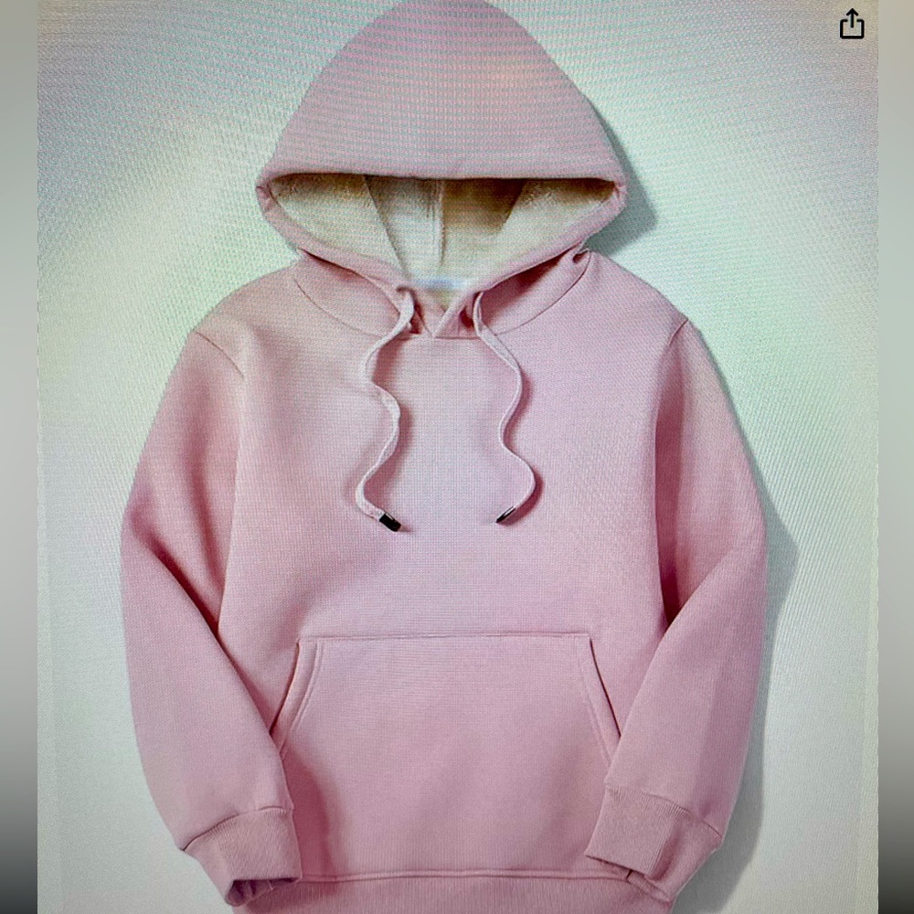 Women’s Long Sleeve Fleece Lined Hoodie. Sz. M NWOT Pink